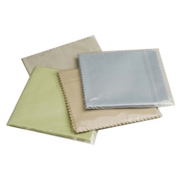 Lens cleaning cloths in microfiber